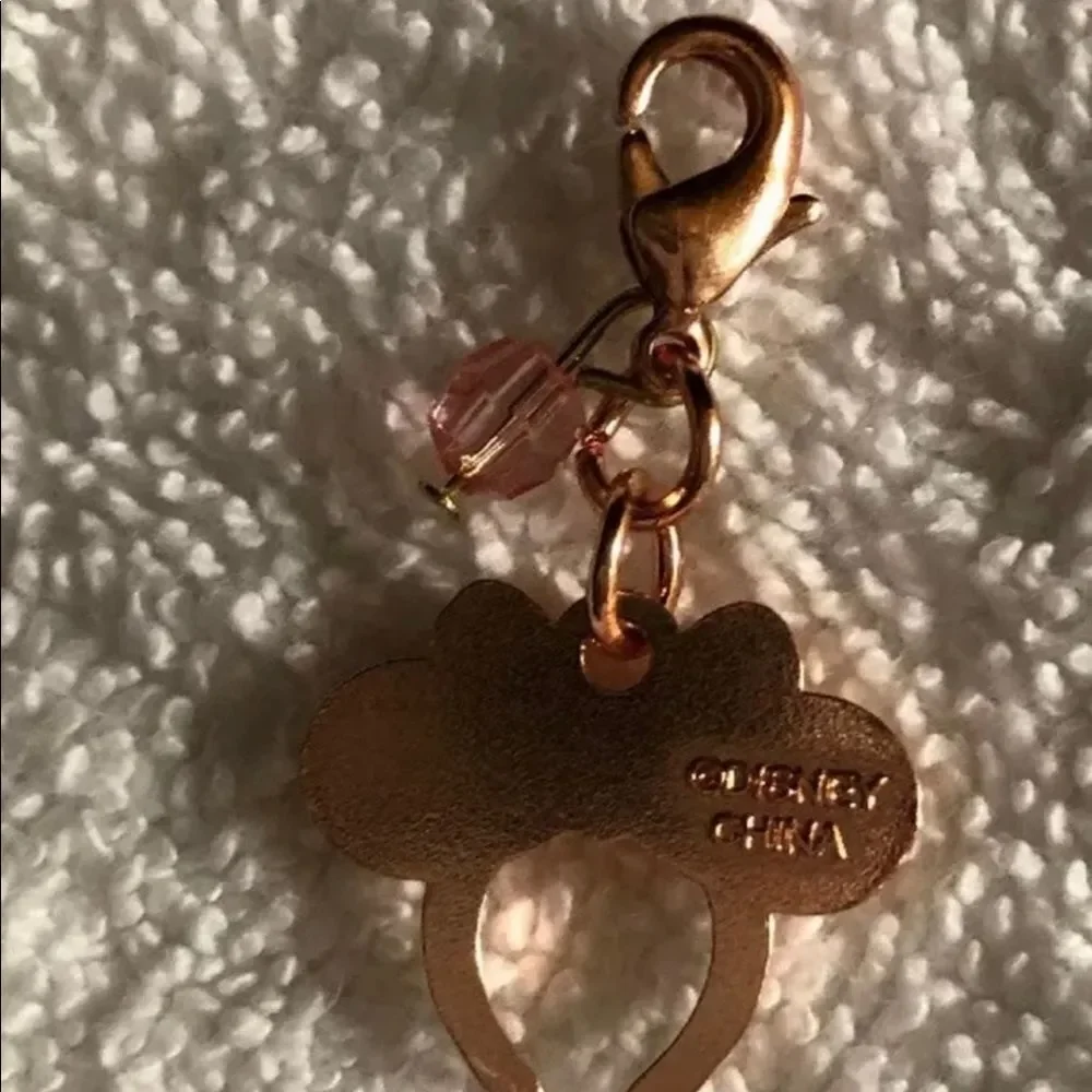 Disney Parks Charmed In The Park Rose Gold Minnie Mouse Headband Charm